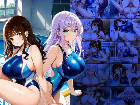 爆乳紫髪茶髪スイマーが顧問と秘密の孕ませ特訓【4K】【400枚収録】 画像1