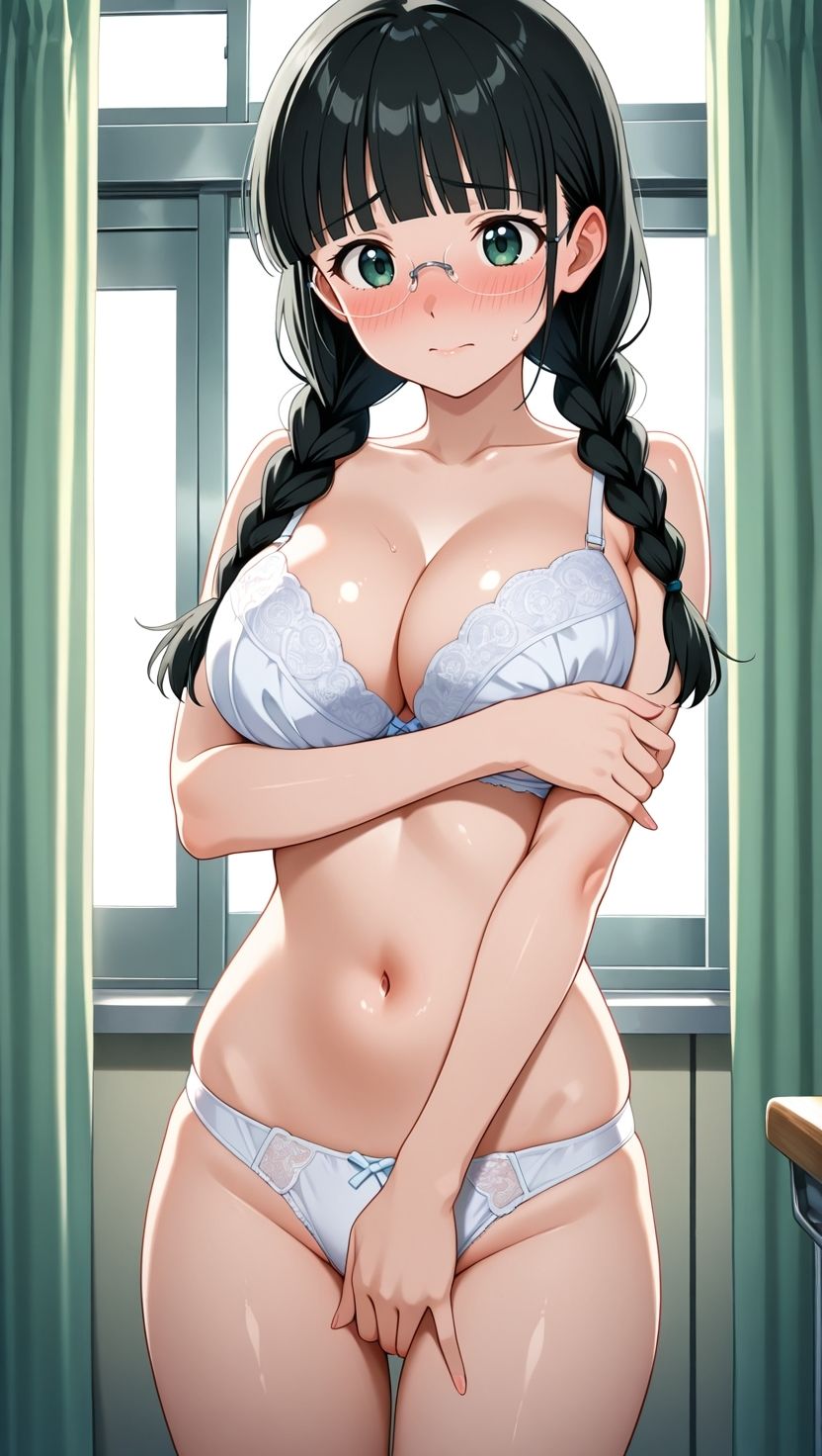 三つ編み優等生妹が兄に犯●れ快楽堕ち 画像5