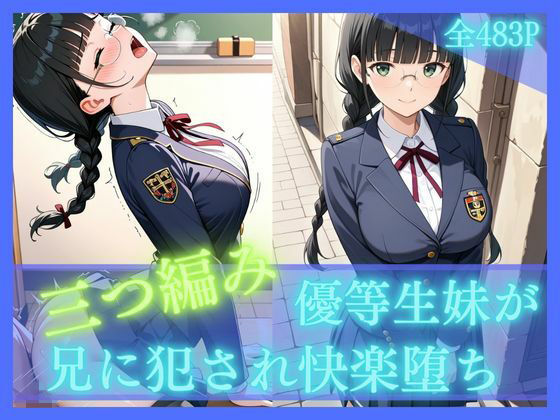 三つ編み優等生妹が兄に犯●れ快楽堕ち