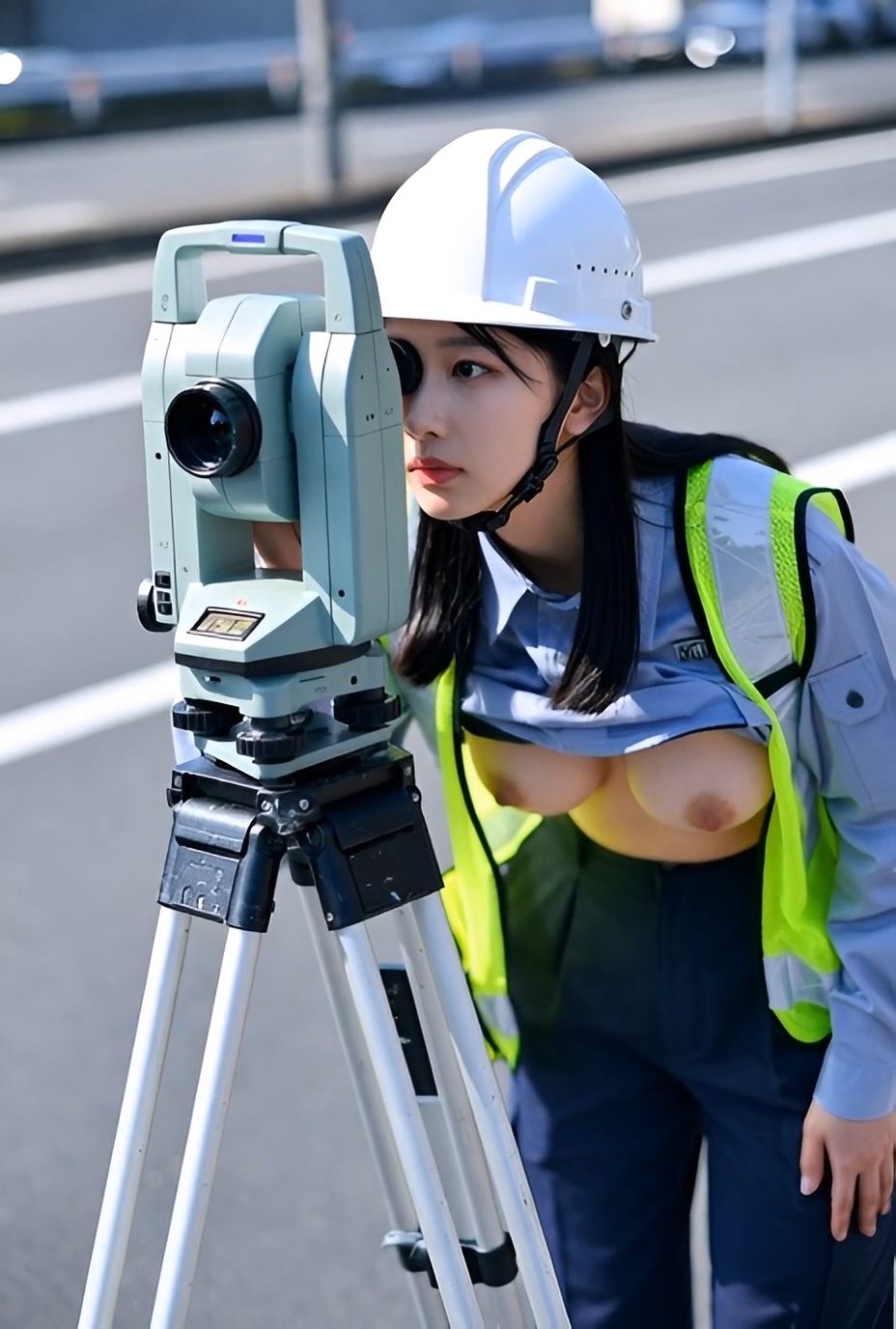 胸丸出し巨乳職業美女 vol.2〜建設作業員・自動車整備士・ハンバーガー屋店員・カジノディーラーほか〜 画像7