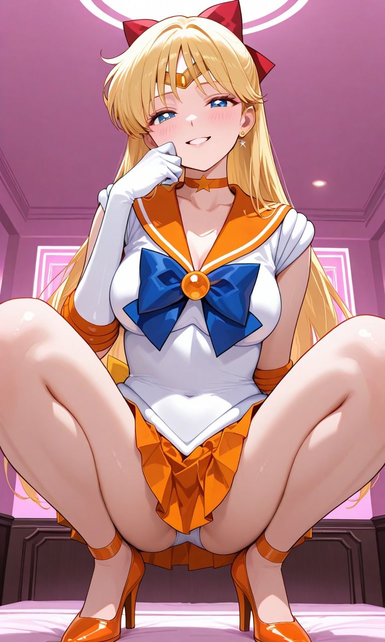 【セーラームーン】ビーナス・マーズ・サターン 〜生意気セーラー戦士を分からせアヘ顔CG集〜|挑発パンチラ・中出し・イマラチオ 画像1