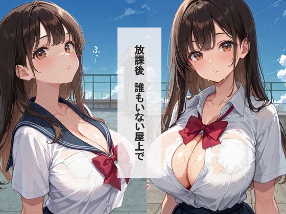 女子校生と屋上で即ハメ 禁断種付けセックス400ページ越え 画像1