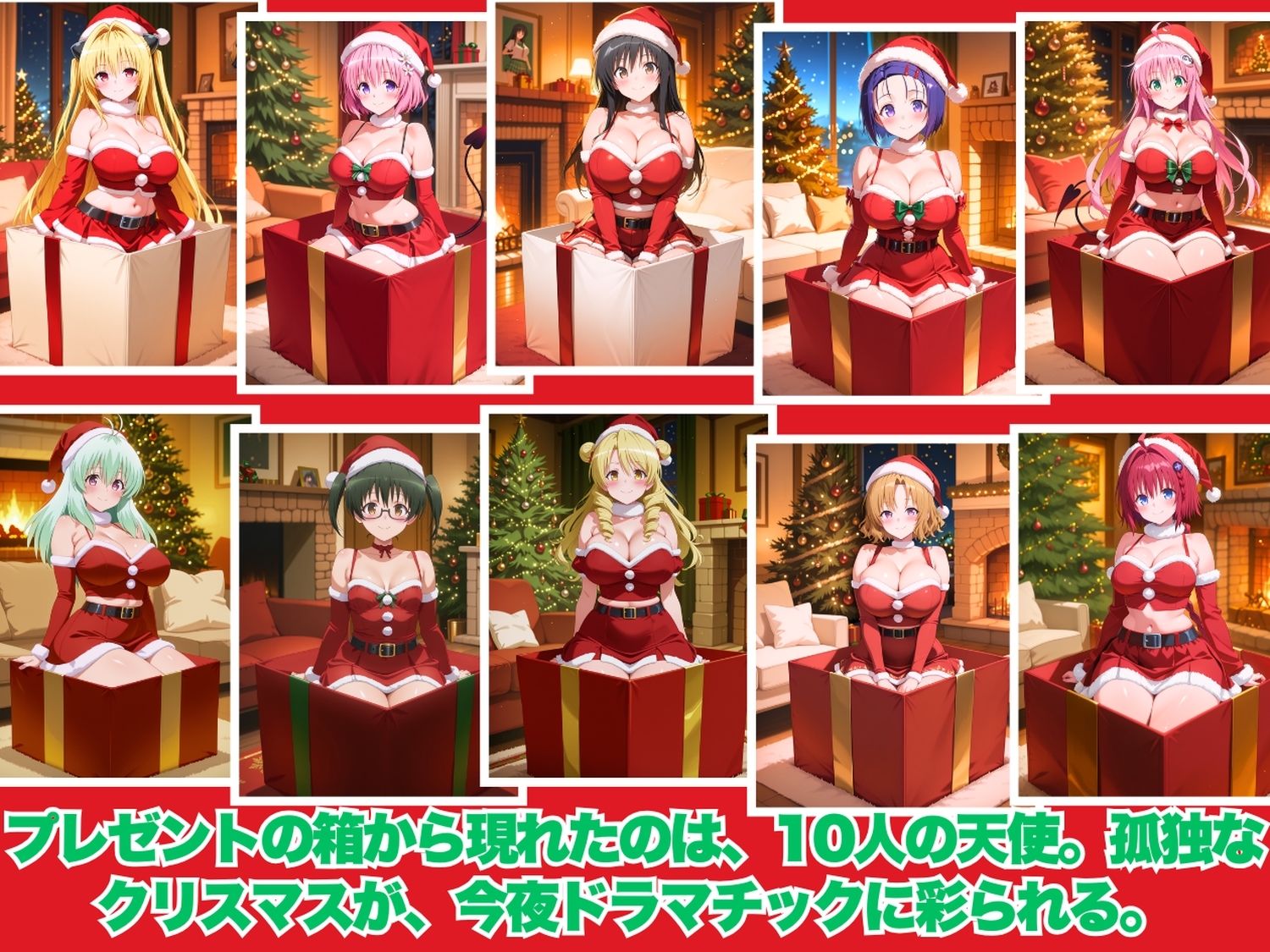 メリークリスマス（はーと） 今年は私たち全員で、あなたの童貞と精子全部いただき♪  〜ToL●VEる 編〜 画像1