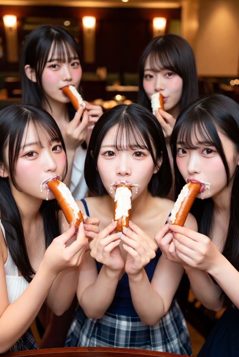 媚薬入り肉棒(フランクフルト)を舐める 画像集 画像3