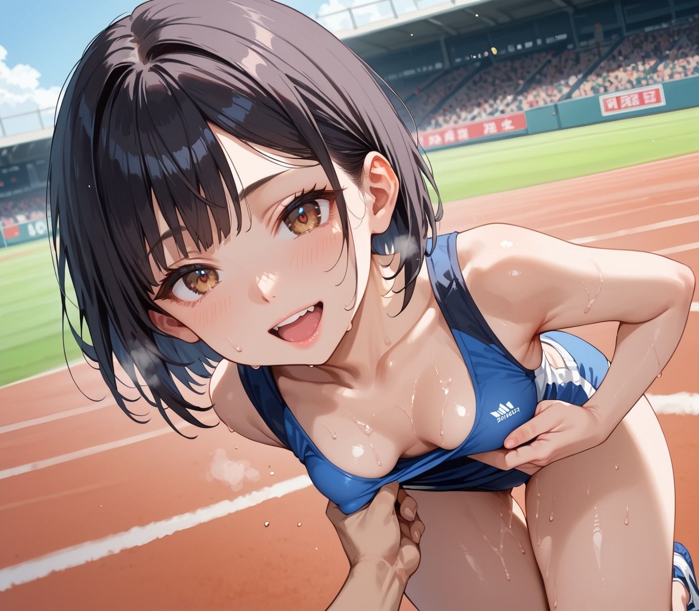 汁まみれ陸上大会でピチピチ女子と公開生セックス4