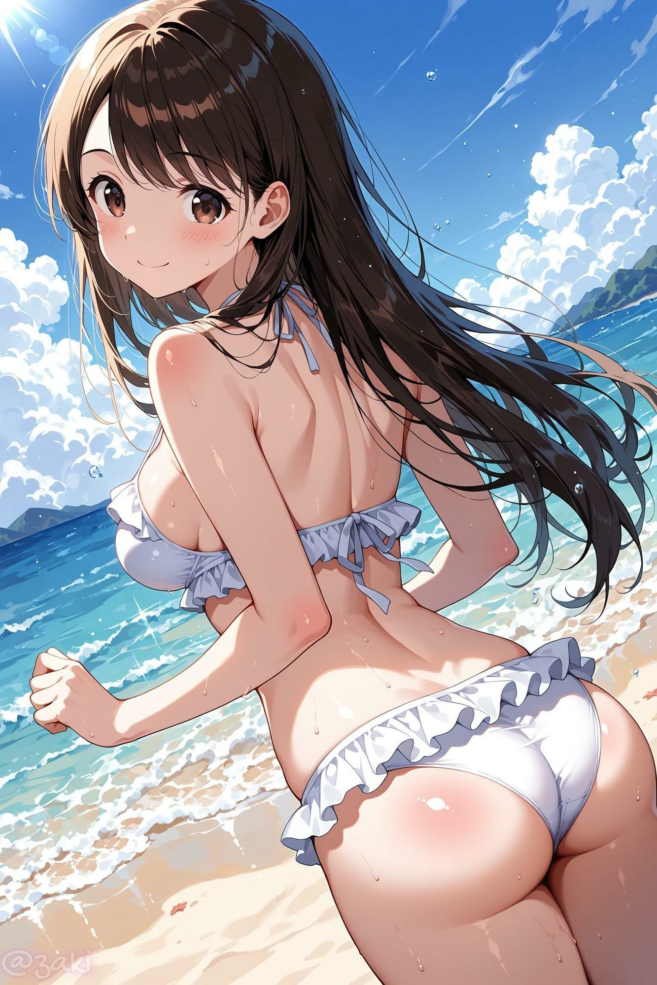 クラスメイトとビーチでイチャイチャ 2 サンプル画像 2