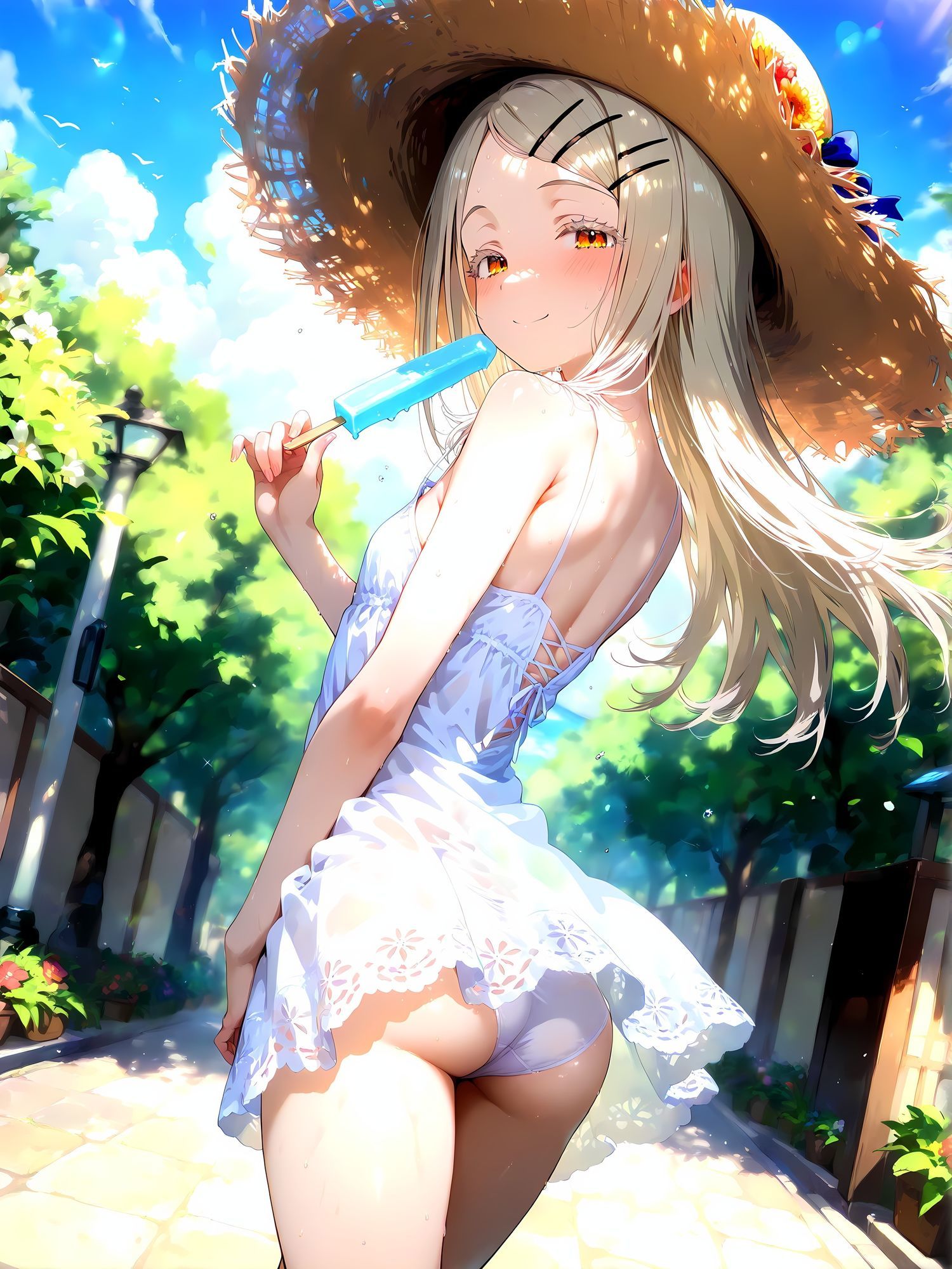 真夏の暑い日、白ワンピの少女と…～篠◯広～1