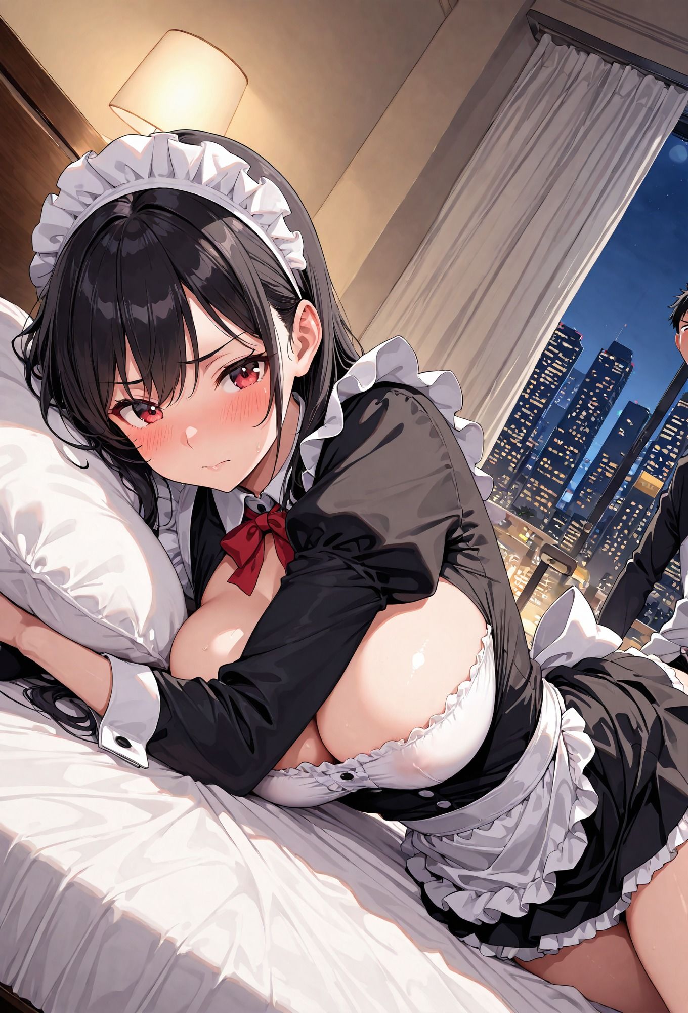 出勤終わりのメイドとホテル 画像4