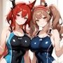 競泳水着レーヴァテイン＆ギルベルタの種付けホテル