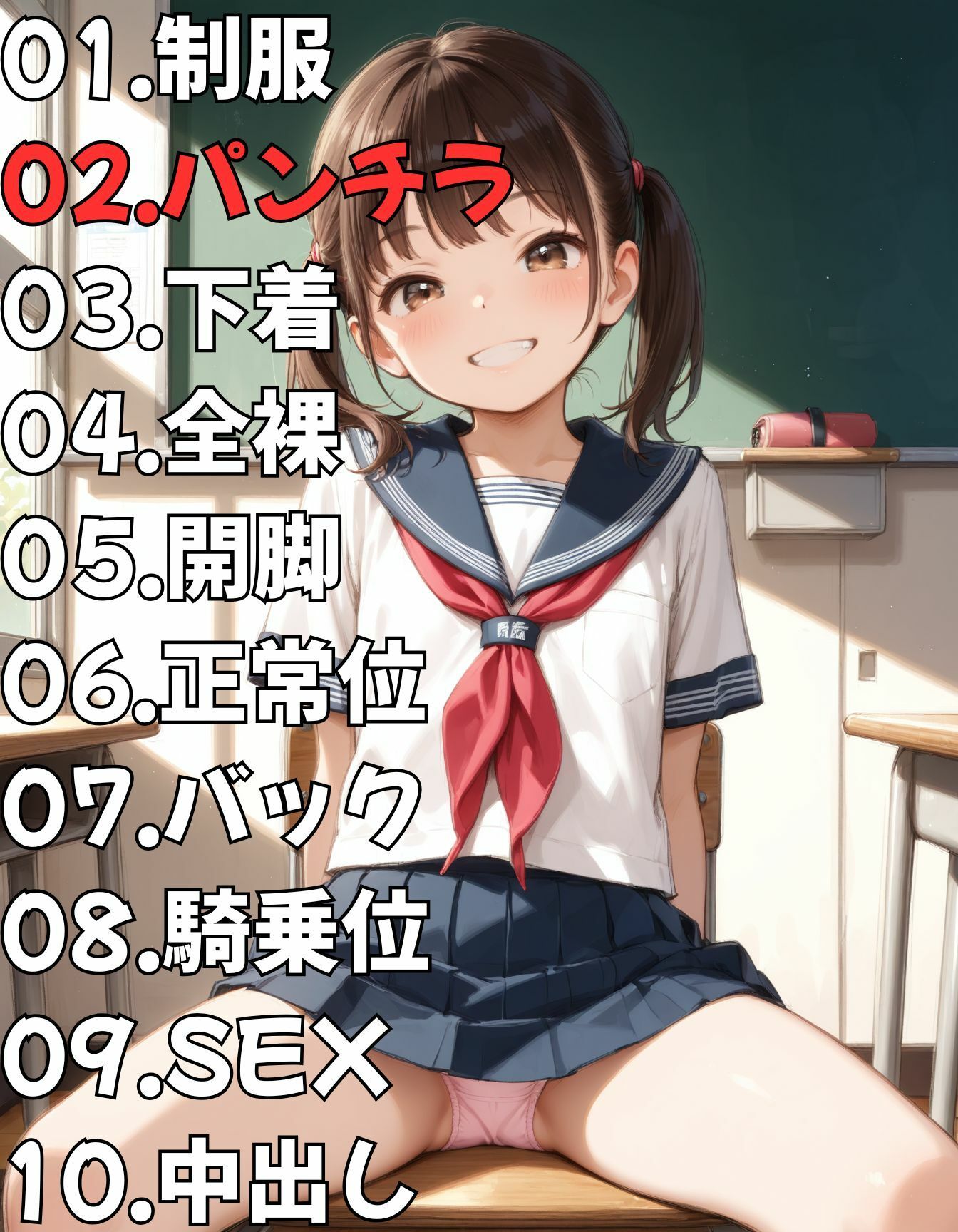 SEXが挨拶代わりの貧乳ちっぱい女子校生2