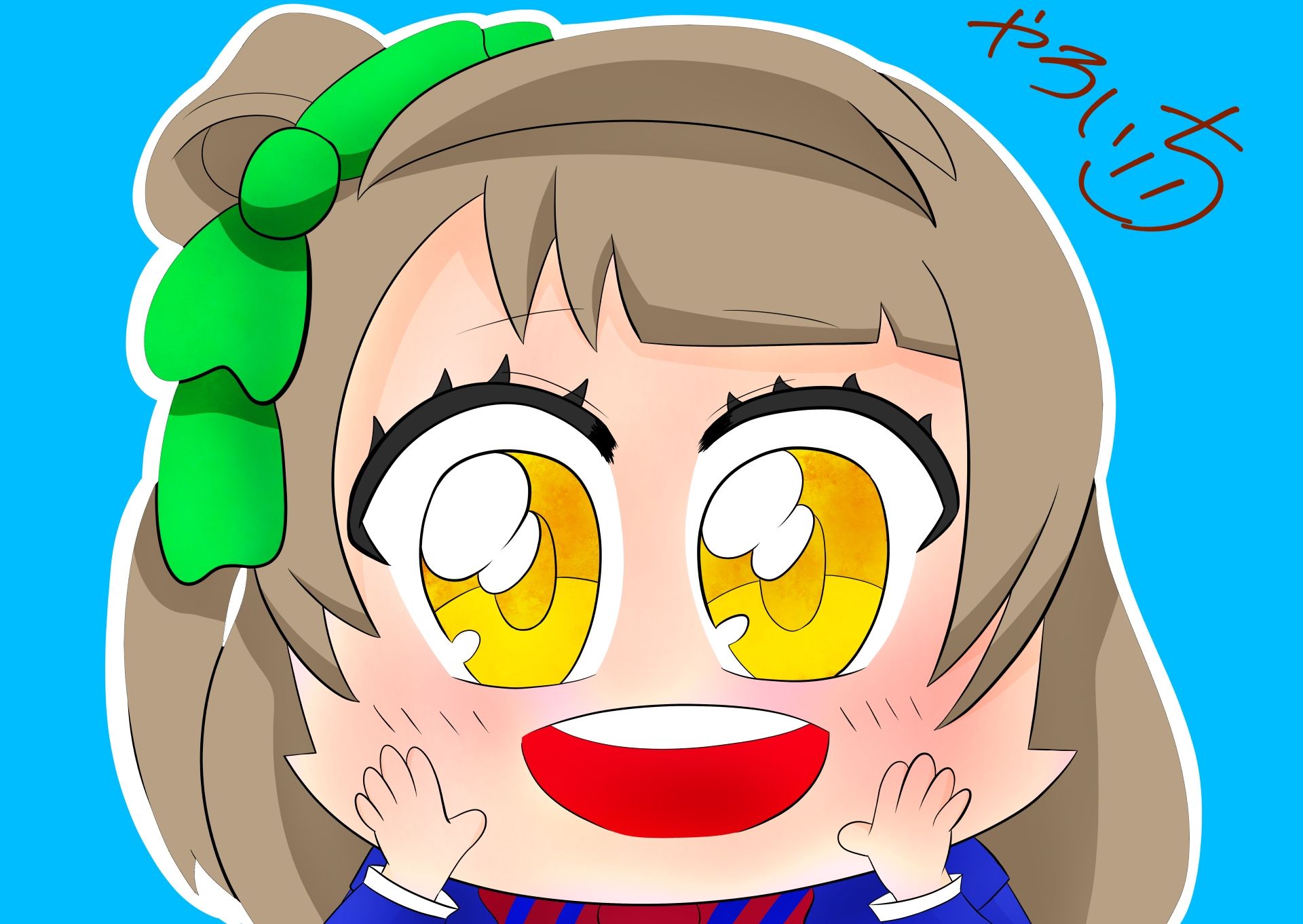 サンプル画像1:ことりちゃんのイラスト(ゆるふわ研究所) [d_726625]