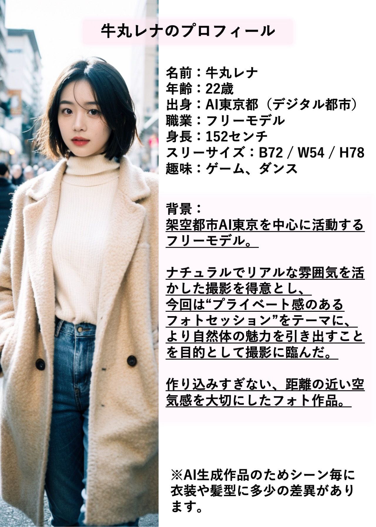 【AIモデル】牛丸レナ ― 魅惑のプライベートセッション ― 画像2