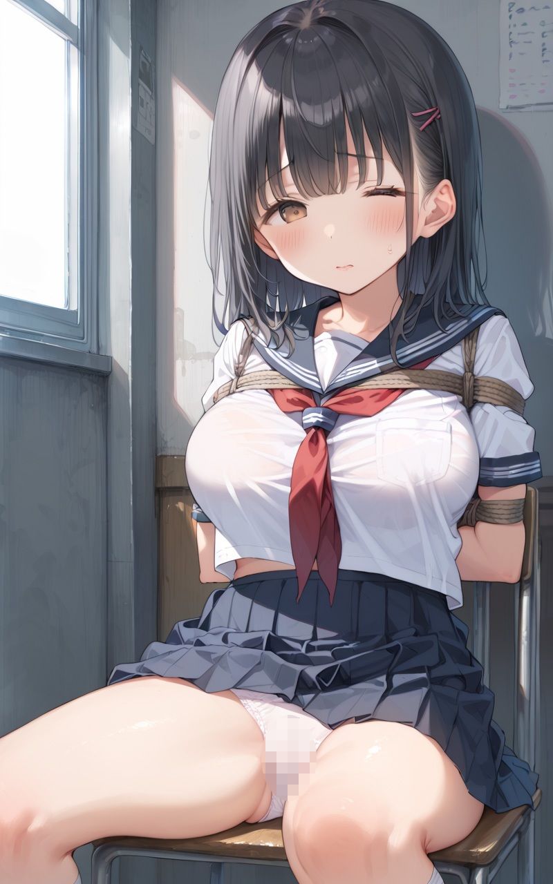 性育学園No.04 美乳女子校生の拘束調教実習 画像1