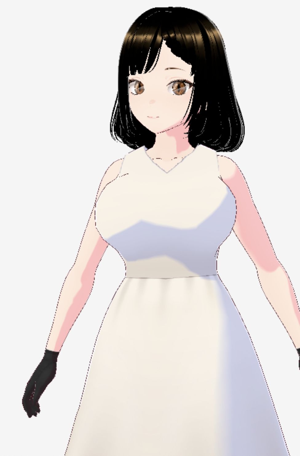 白ワンピースを着たお姉さん（セリフなし  3DCGモデル  イラスト集） 画像9