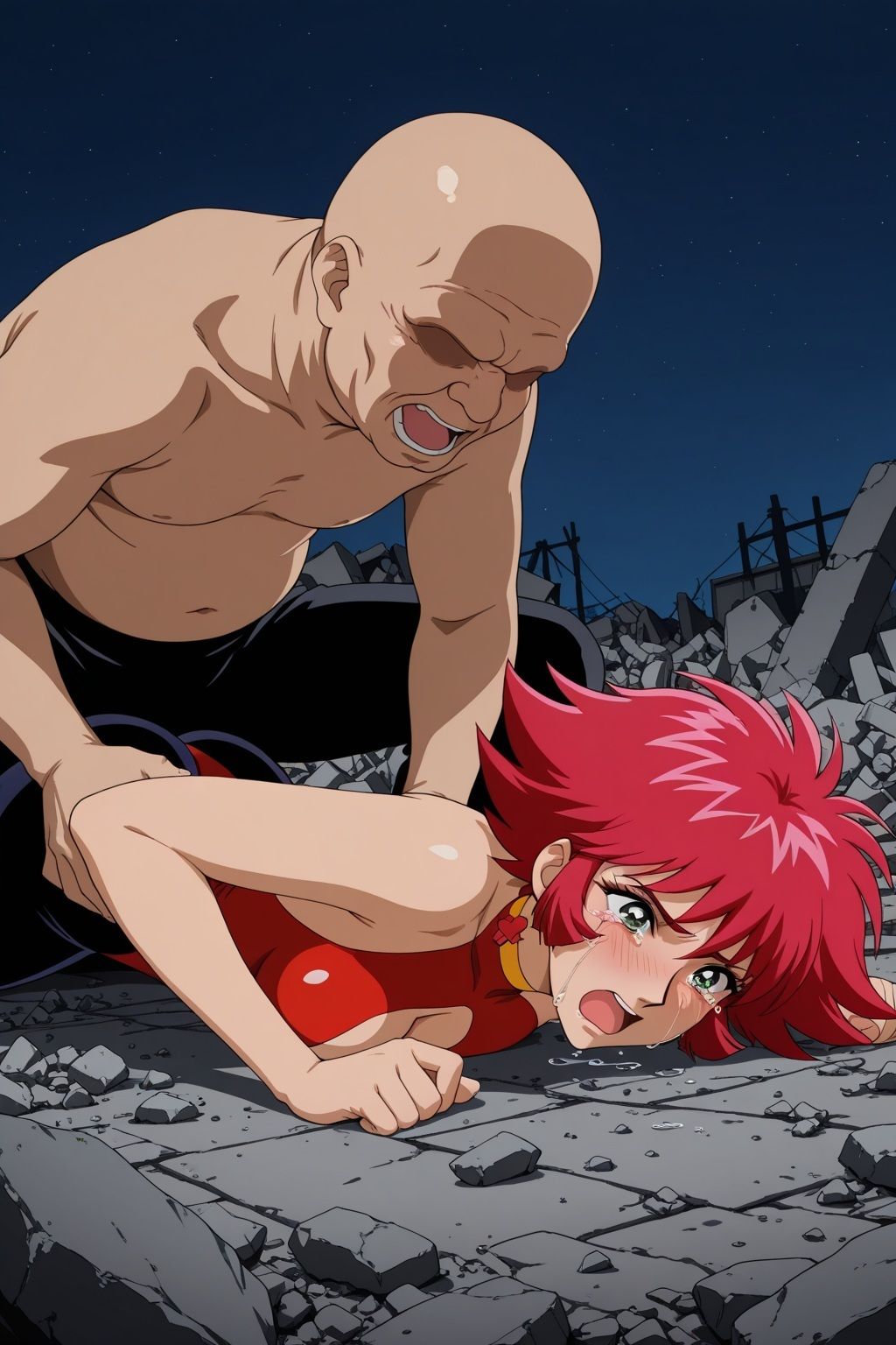 襲われたキュー〇ィーハニー 孕ませ生中SEX 画像3