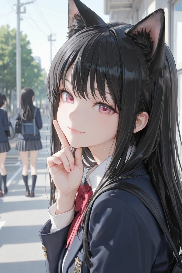 猫耳JKの通学路 画像4