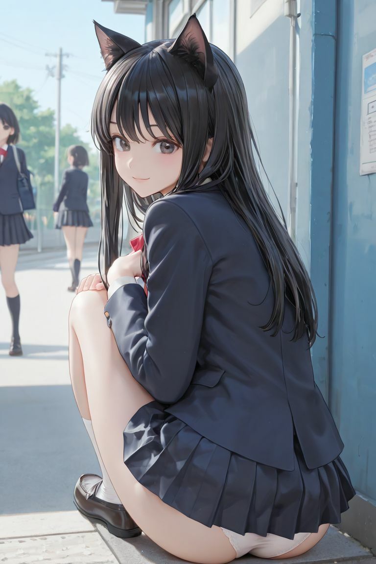 猫耳JKの通学路 画像7