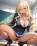 超ミニスカ女学園7〜パンツ丸見えのギャルJK達にセクハラしたり、ぶっかけたり、チ〇ポのお世話してもらうイラスト集〜