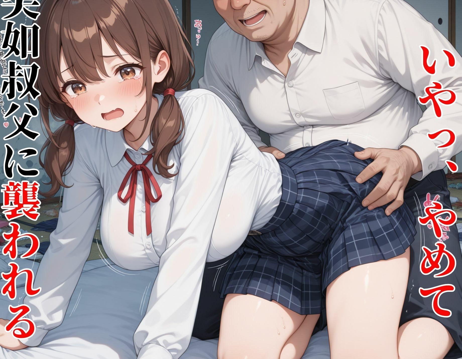 汚部屋調教レ●プ  地に堕ちた叔父が姪っ子の女子校生に種付け 画像2