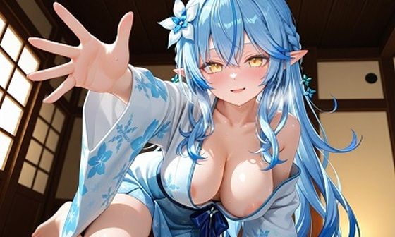 雪〇ラミィ着物