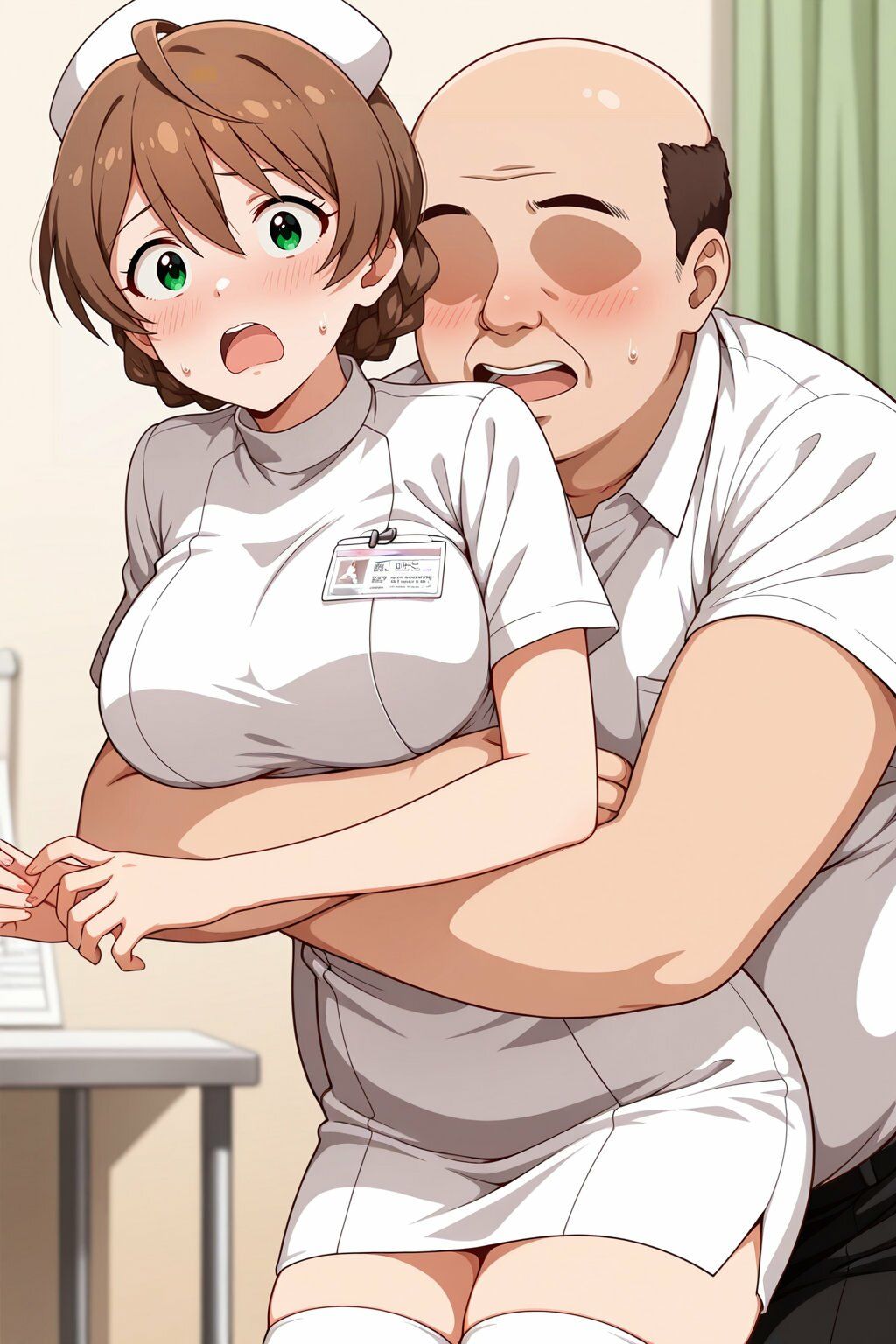 桜守●織  ナースでキモおじ強●性接待 画像2