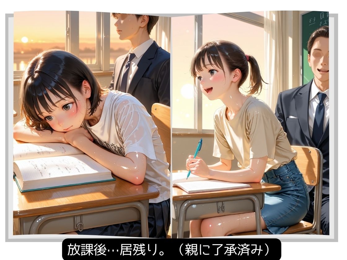 女子〇学生 『膨らみかけ少女と種付け教師』 サンプル画像 4