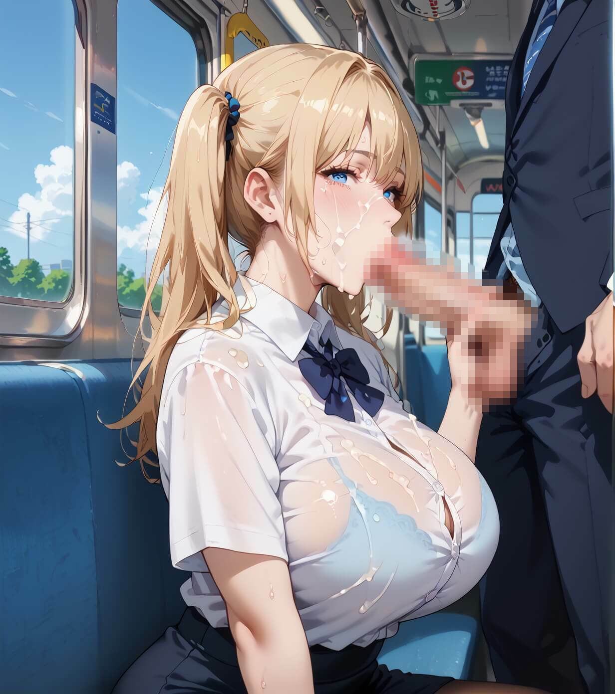 お触りOK最高電車!朝から最高お触り、ヤリまくり電車・490枚 画像2