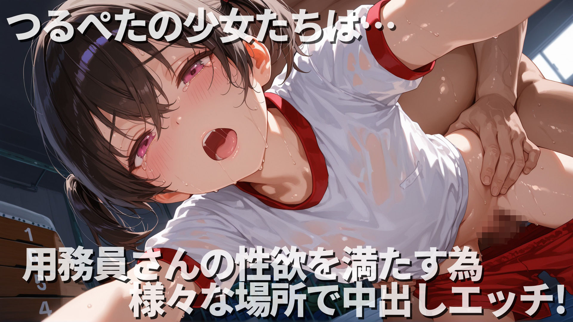 がっこうしょうじょ 用務員さんに…学校でも…家でも…中出しされるつるぺた少女100人の秘蔵映像 エロ漫画3