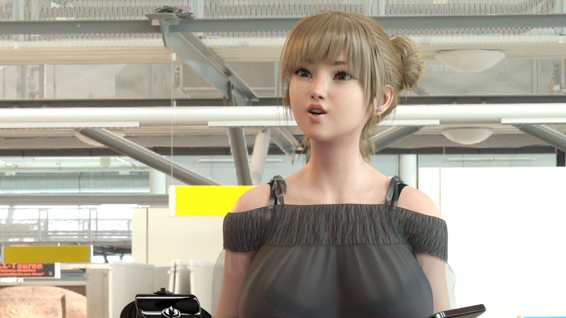 【▲100】日本語★廻里の自撮りWEBラジオ『廻里のGuriGuri（グリグリ）5thシーズン』＃022:女性の間でインナーパンツ付きスカートが大流行している件について_06_スゴい風チラ［日本語バージョン・廻里の心の中・羞恥ボイスバンドルパック］ 画像8