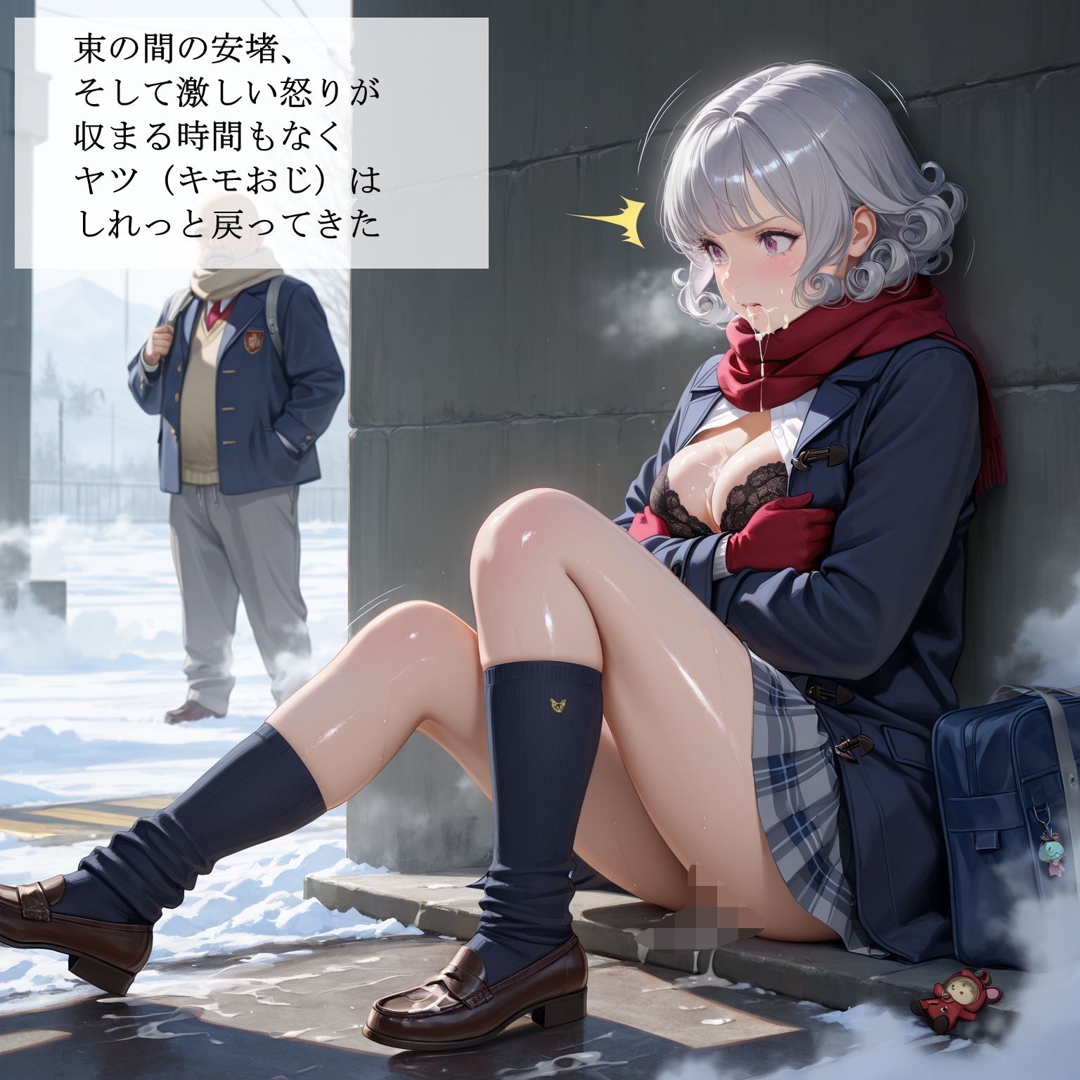 制服女子校生の受難2 -私は戻ってきたキモおじにレ〇プされました- 画像1