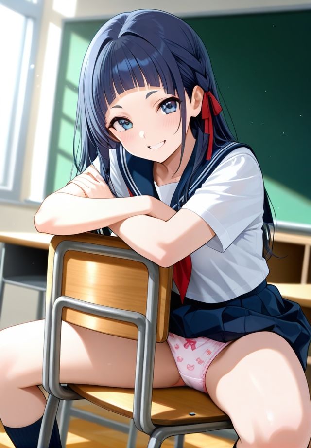 クラスの女子は椅子の座り方が横着過ぎる 画像1