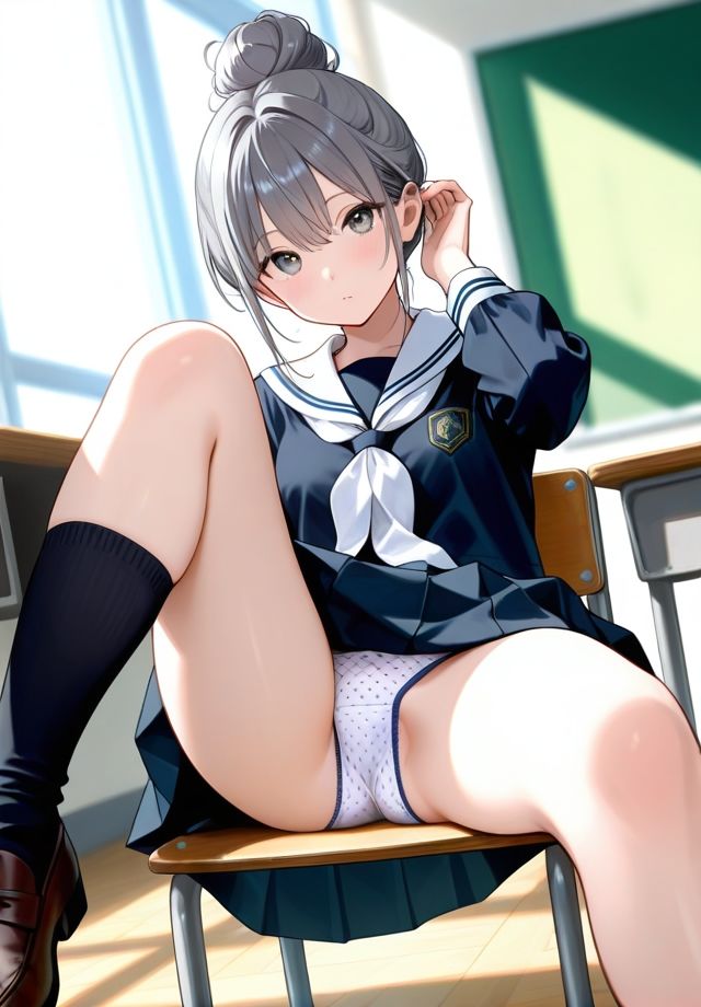 クラスの女子は椅子の座り方が横着過ぎる 画像2