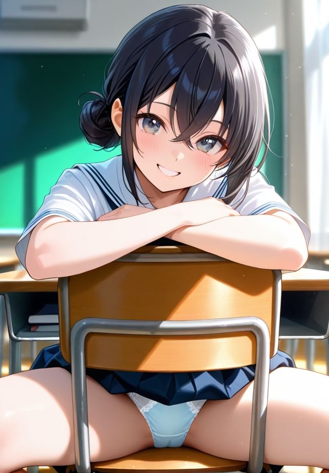 クラスの女子は椅子の座り方が横着過ぎる 画像7