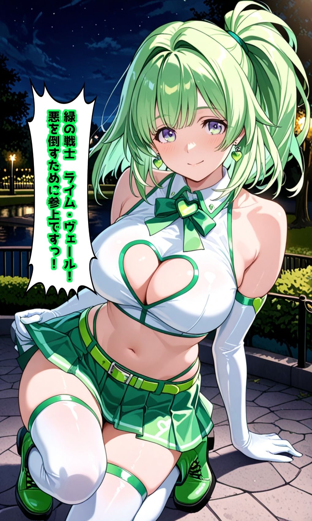 緑の戦士ライム・ヴェール 〜触◯怪魔タクティルの罠〜 画像1