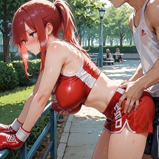 スポーツ女子セクシーイラスト集『美人過ぎるボクサー九条麗奈』 画像4