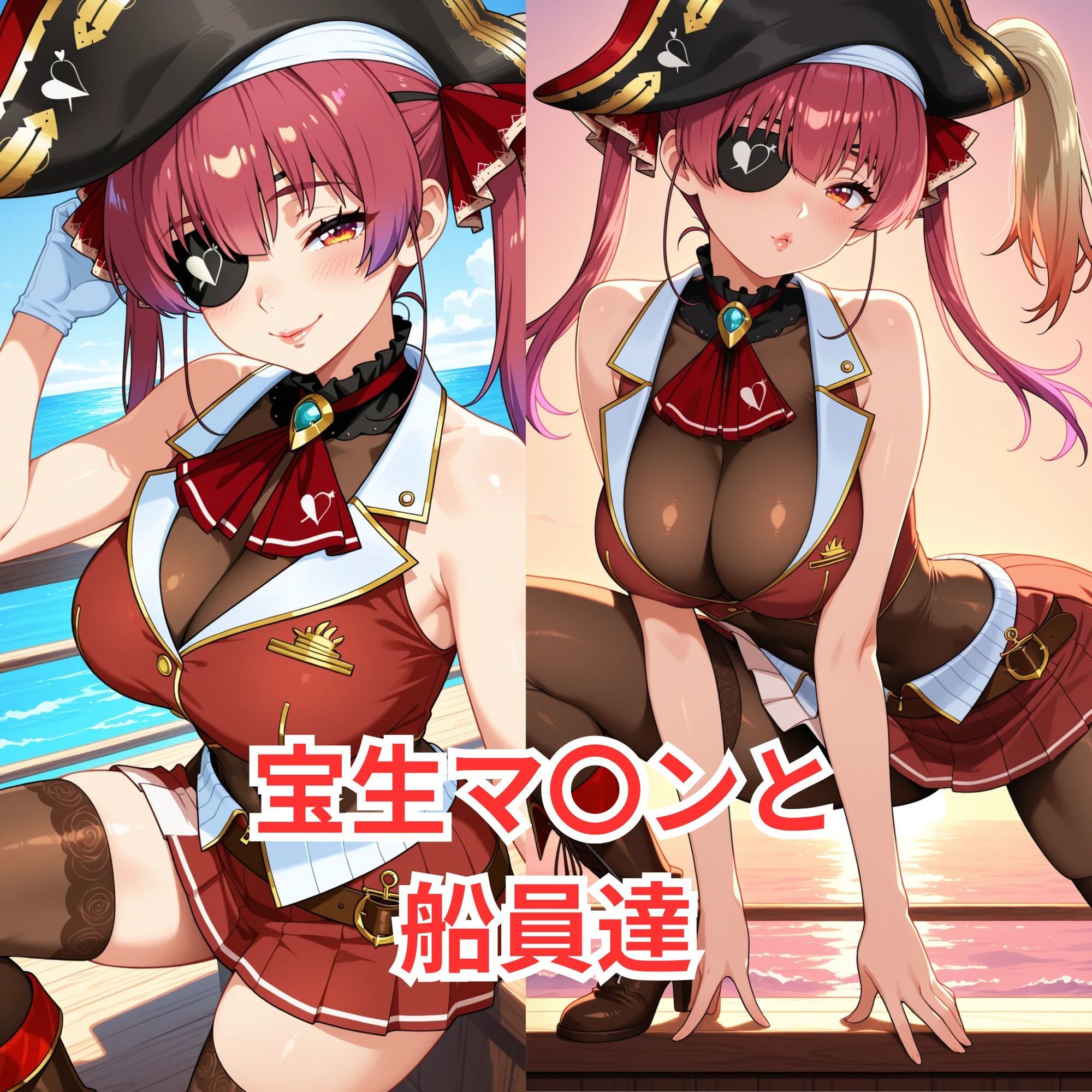 宝生マ〇ンと船員達 ＆ ラ〇ラス・ダークネスと触手 画像1