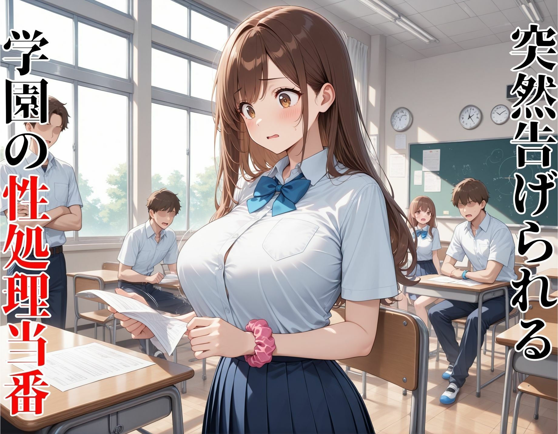性処理学園 突然の性処理当番指名で無理やり→快楽堕ち 画像1