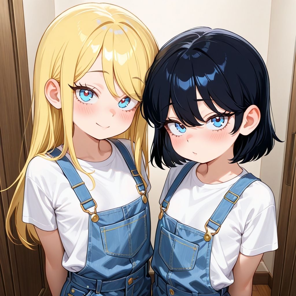 お風呂でこっそり男の娘カップルの濃密交尾 画像1