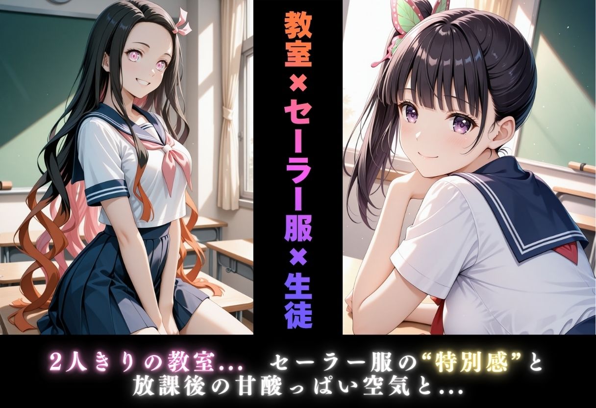 【学園ヒロイン〜俺たちの肉便器〜】鬼◯の刃〜竈門禰◯子・栗花落カ◯ヲ  編〜 画像2