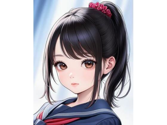 学校制服とポニーテール