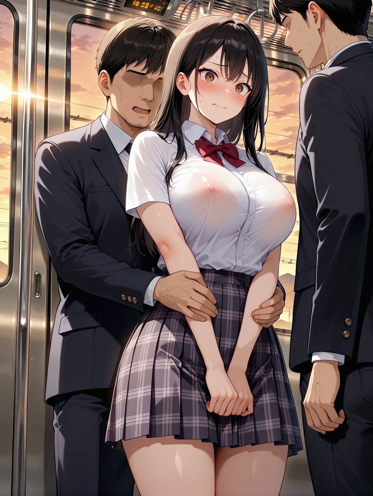 快楽堕ち-痴●列車でキモおじの肉便器にされる?!!-【擬音付き】 画像2