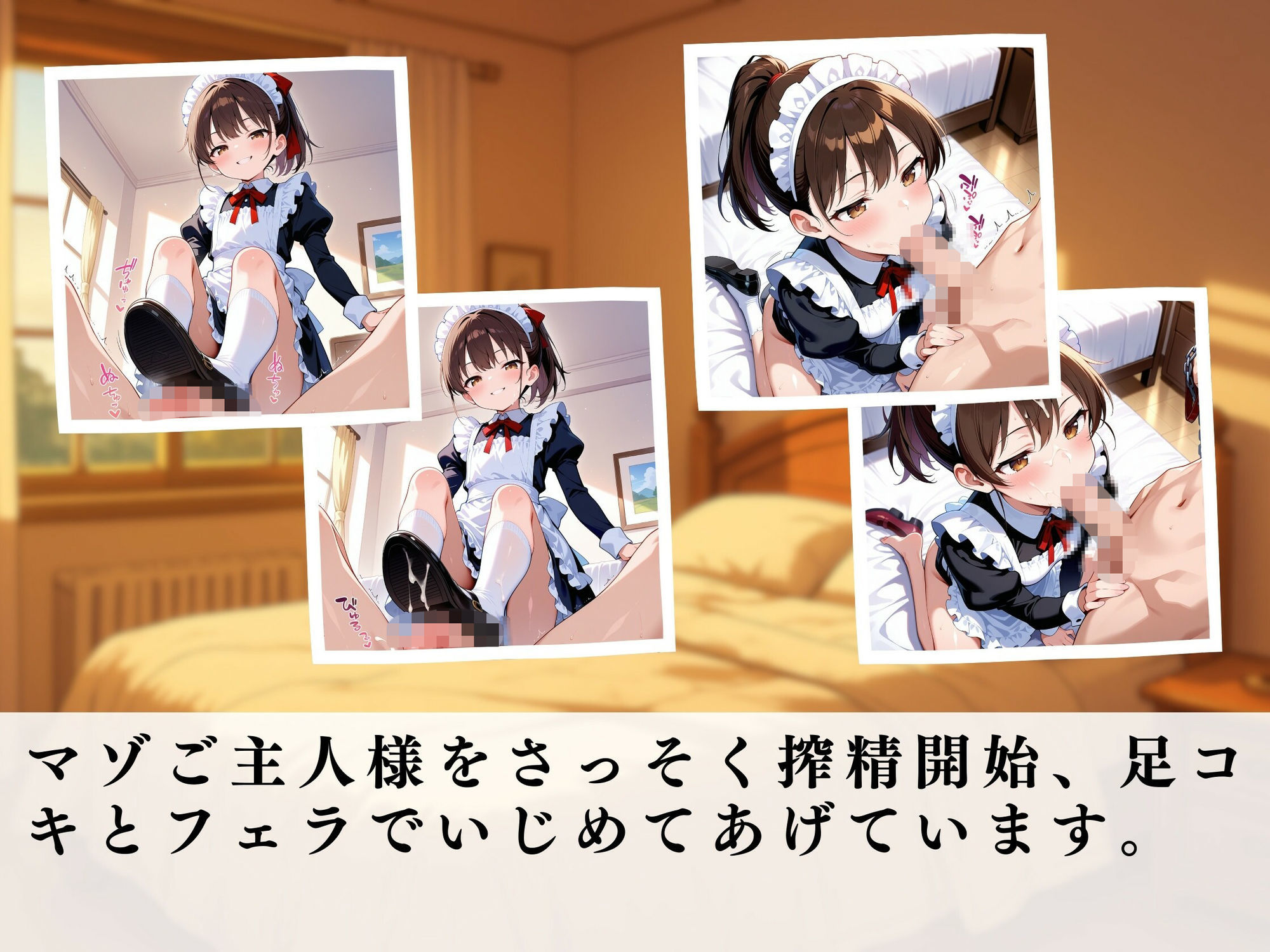 つるぺたメイドの逆レ男犯 サンプル画像 3