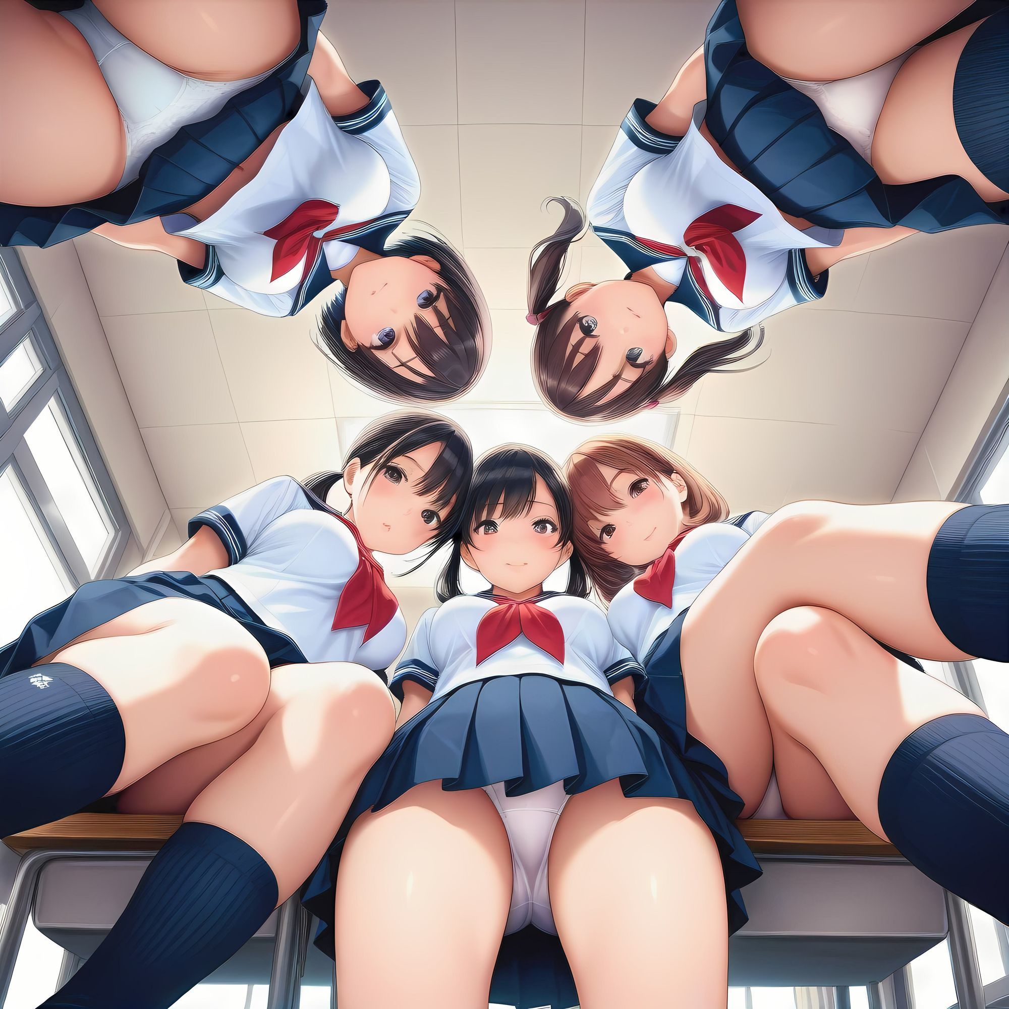 AIイラストフェティシズム『ハーレムパンチラ』 画像7