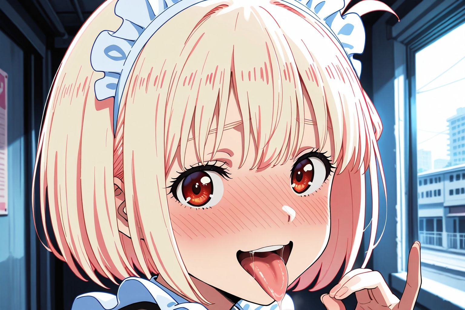 【リ〇リス・リ〇イル】メイド服の○○を××する 画像1