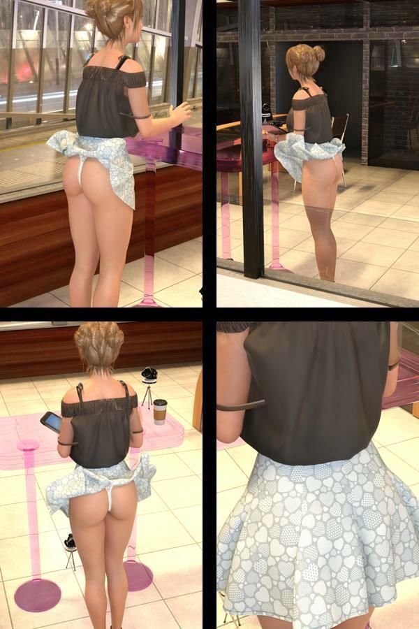 【▲All】『理想の彼女を3DCGで作ります』から生まれたバーチャルアイドル「一ノ瀬廻里（いちのせめぐり）」の風チラハプニング写真集:風チラ_01 画像1