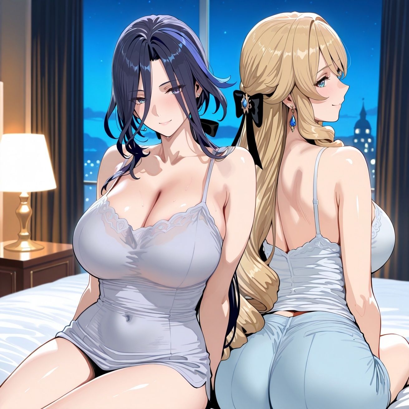 【エロ漫画】クロリ○デ＆ナヴ○アinホテル1