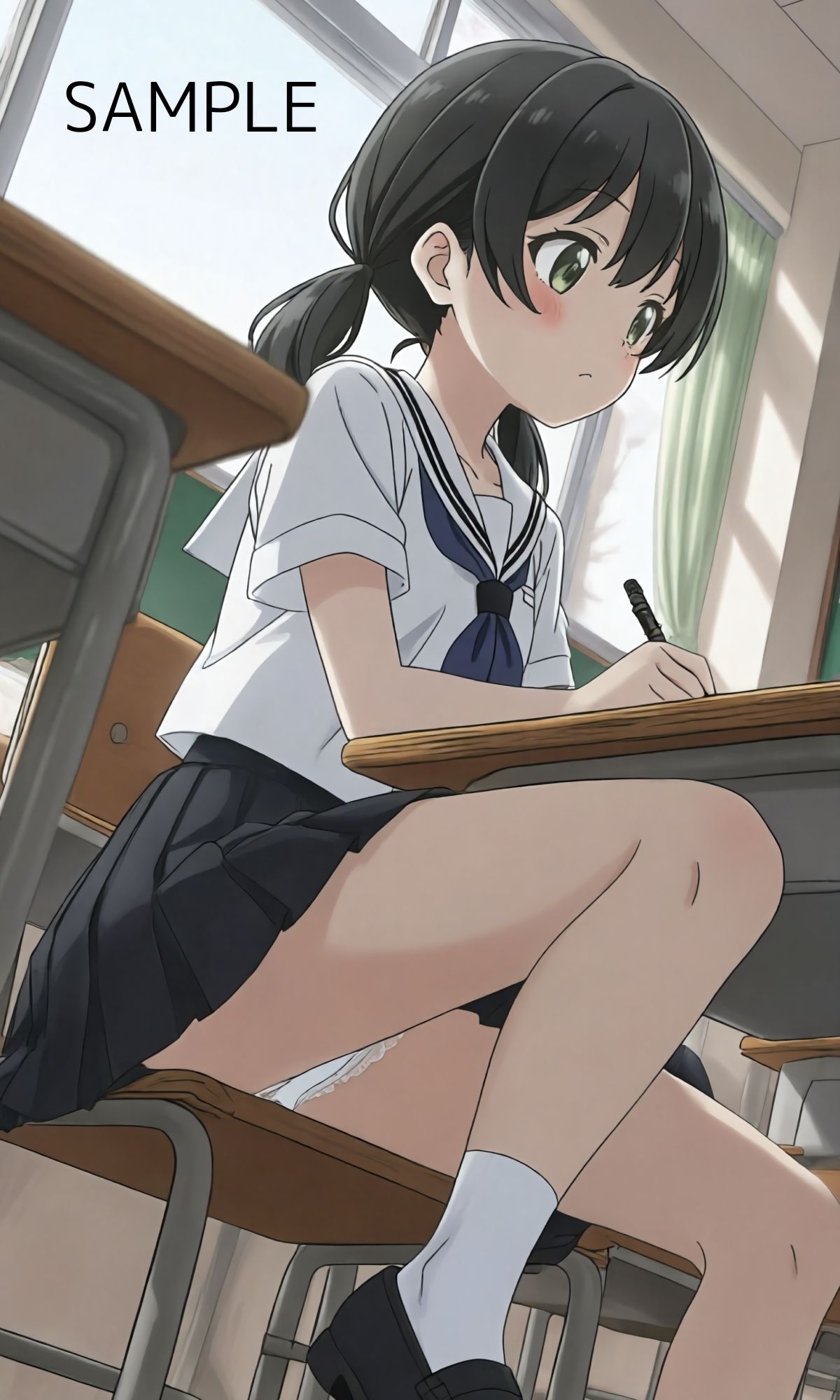 六木明日香の学校内パンチラ盗撮 画像4