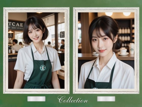 笑顔がかわいいカフェ店員 画像1