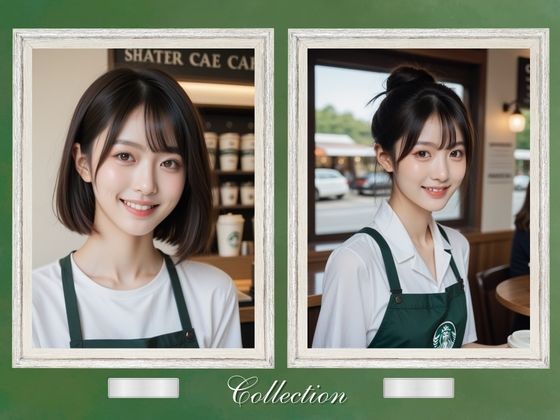 笑顔がかわいいカフェ店員 画像2