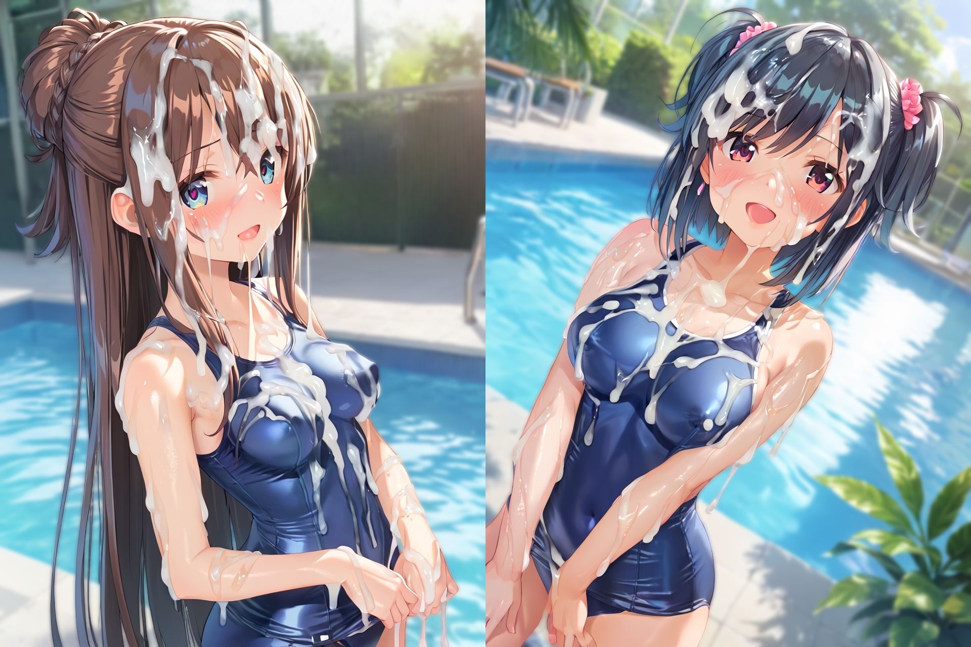 スク水ぶっかけCG集3 サンプル2